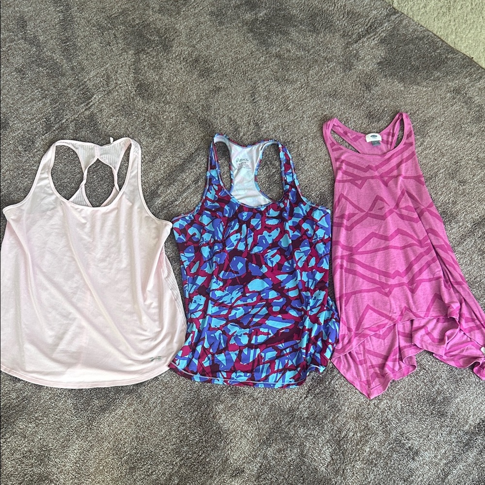 Set of Three Racerback Tank Tops
